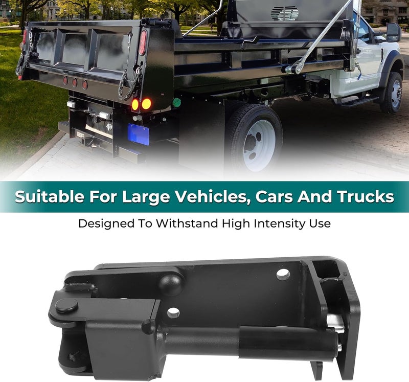 Foruly 1665644 Right-Side Tailgate Latch Kit, Heavy-Duty Black Tailgate Lock Kit for Large Vehicles, Cars, and Trucks with Metal Dump Bodie (Right-Side) - Image 3